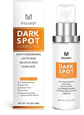 MESANDY Correcteur pour Taches Brunes, Sérum Anti-taches pour Le Visage et Le Corps Formulé avec Ingrédient Avancé