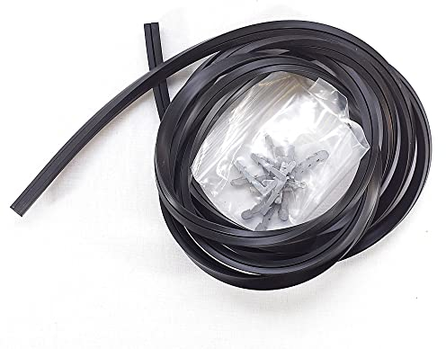 Anakel Home Kit Junta Horno Universal con Agarres para su Montaje | Junta de Horno Recortable para Puerta de Horno | 3 metros, Incluye 10 Accesorios