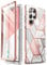 i-Blason Glitzer Hülle für Samsung Galaxy S22 Ultra (6.8) 5G Handyhülle Bumper Case 360 Grad Schutzhülle Glänzend Cover [Cosmo] mit Integriertem Displayschutz 2022 Ausgabe (Marmor)