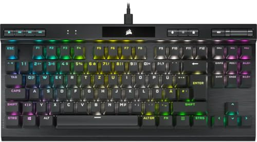 Corsair Gaming K70 RGB TKL Gaming Tastatur, Corsair OPX, Champion Series - schwarz