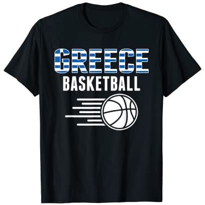 Griechenland Basketball Fans Trikot - Griechische Flagge Sport Liebhaber T-Shirt