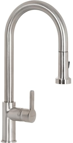 SCHOCK - Miscelatore Aquaalto con Doccia Estraibile a Doppio Gestto | Professional, Inox Ottico, h443