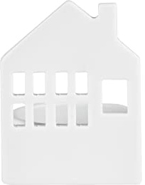 Räder Lichthäuschen Wohnhaus. Porzellan, weiß