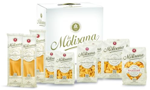 La Molisana, Gift Box Pastamania - Confezione Regalo con 10 Pacchi da 500g di Pasta da Solo Grano Italiano Trafilata al Bronzo - Idee Regalo