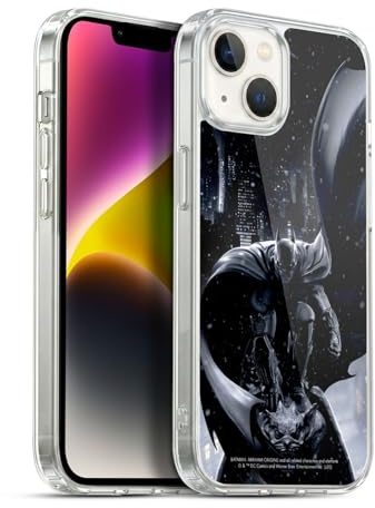 Head Case Designs Officially Licensed Batman Arkham Origins Batman Key Art Gel Case [Military Grade Protection] Compatible with Apple iPhone 14 Plus and Compatible with MagSafe