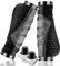 LYCAON Bike Lenker Griffe Fahrrad, Fahrradgriffe Ergonomisch Rutschfeste Gummi Fahrrad Griff mit Aluminium Lock, Handgriff für Scooter Cruiser Urban Dreirad Rad Stuhl Mountain Road Bike BMX MTB (Grau)