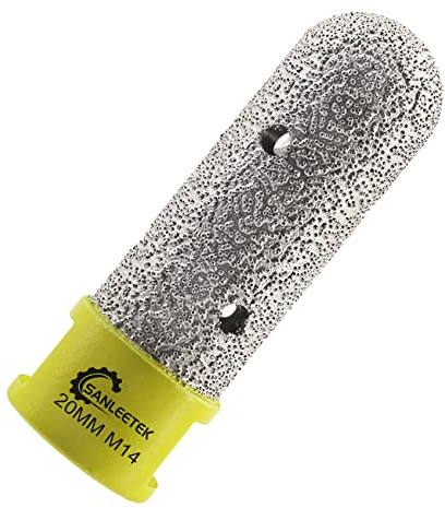 Diamant Fingerfräser 20mm SANLEETEK Vergrößern Schleifen Formgebung Trimmen Vorhandener Löcher in Fliese Porzellan Keramik Marmor Granit Kunststein M14 Gewinde