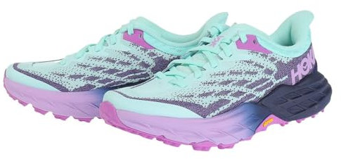 HOKA ONE ONE Damen Speedgoat 5 Laufschuhe, Sunlit Ocean Night Sky, 39.5 EU