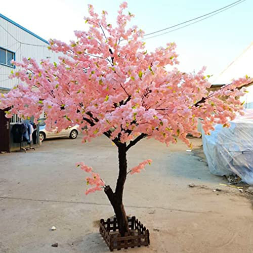 FENGSSLL Künstlicher Kirschbaum große Pflanze Simulation Pfirsichblüte Baum Pflaumenbaum Hotel Einkaufszentrum Dekoration Fake Kirschbaum einfach zu montieren Künstliche Pflanzen,2x2m/6.6x6.6ft