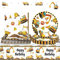 LbsAMP 21 Pieces Party Tableware Set Construction Excavator Party Supplies Digger Themed Birthday Plates Napkins and 1 Tablecloth Disposable for Children's Theme Birthday Party 10 Guests