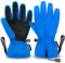 Andake Kinderhandschuhe, Winddichte, wasserdichte, Warme Winterhandschuhe, Skifahren, Outdoor-Sport, Reithandschuhe, Jungen und Mädchen（Blau, 3-6 Jahr）