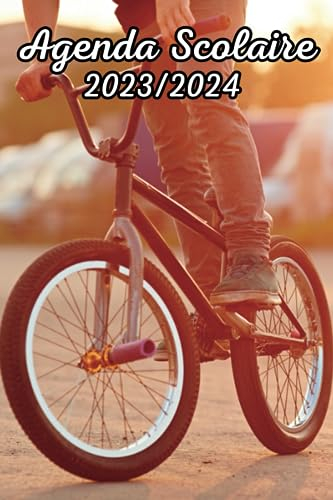 Agenda scolaire 2023 2024 BMX: Organisateur Scolaire , Cahier de texte , Primaire, Collège, Lycée pour Fille et Garçon , A5