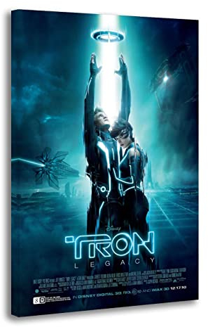 NOEMOHA Tron Legacys Filmposter, dekoratives Gemälde, Leinwand, Wandposter und Kunstdruck, modernes Familienschlafzimmer-Dekor-Poster, 40 x 60 cm