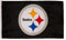 Team Sports America Pittsburgh Steelers 91 x 152 cm Outdoor-Flagge mit Ösen | Schwarz, Buchstabenmuster, Einweihungsparty, Flagge, Sport, Wandmontage, Polyester