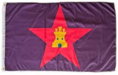 Bandera de Castilla de la Mancha comunera, bandera colores Castilla de la Mancha independentista, bandera 150cm x 90cm