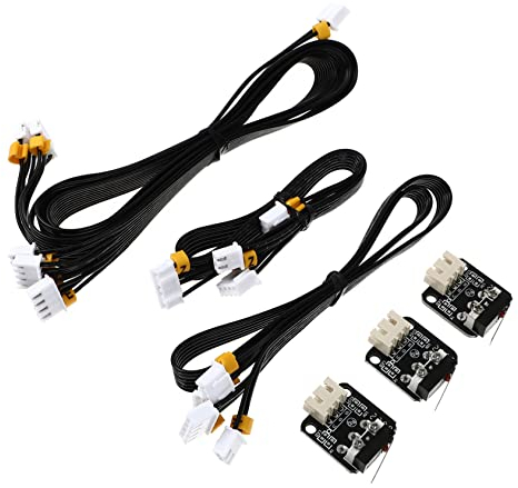 Healeved 3 Stück Kunststoff Schrittmotorleitung Kabel für 3D-Geräte Xyze Achsen Leichtes und Praktisches Zubehör 85X1,5X0,3cm Kompatibel mit Ender3 Ender5 und Cr10