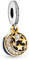 Doyafer 925 ciondolo in argento sterling Stelle e luna in oro rosa per le donne braccialetti collana regalo