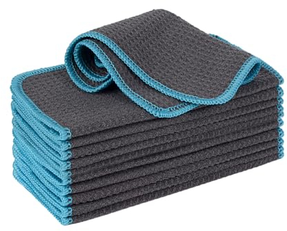 VIVOTE Mikrofasertücher Barista Tuch Waffeltuch Spüllappen Waschbar Spültuch für Küche Dicke Haushalts Putzlappen Fusselfrei 20 cm X 20 cm 12 Stück