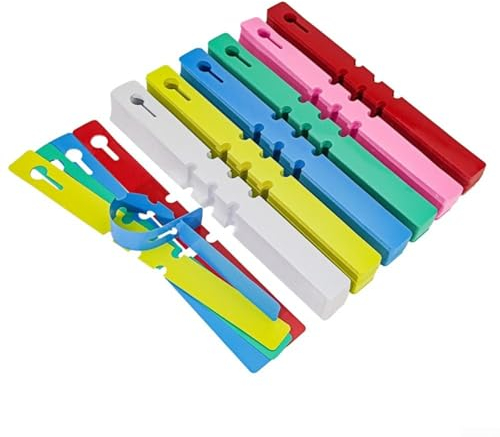Easy Attach PVC-Schlaufen-Etiketten, Schlüsselbänder für landwirtschaftliche Markierung (100 Stück)