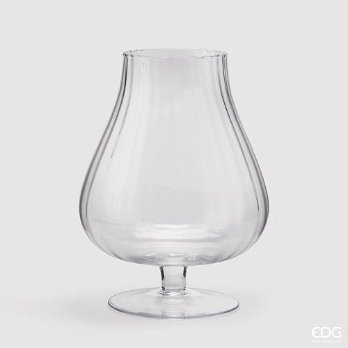 EDG Enzo De Gasperi Vase Optica H 35 cm D 27 cm Natural
