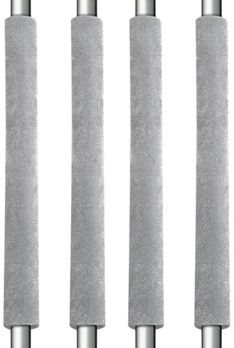 WUMUZAI Lot de 4 housses de poignée de porte de réfrigérateur en velours pour réfrigérateur et four, protection pour garder les appareils micro-ondes et lave-vaisselle propres du bout des doigts, gris