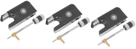 HEMOTON 3 Sätze Violine Ersatzteil Cellostimmen Geigenteile Cello-ersatzbogenfrosch Geigenbogen Frosch -bogen-frosch Ersatz-bogenfrosch Bogenfrosch Für Black Kupfer