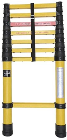 QLXYYFC Easy to use and Carry Telescopic Ladder 16ft/5m,Extendable Ladder Max Load 150 kg (330 lbs)