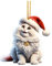 Weihnachtsanhänger Niedlicher Katze Weihnachtsdeko Katzenliebhaber Weihnachten Deko Christmas Tree Decorations Weihnachtsbaumschmuck Christbaumschmuck Baumschmuck Weihnachten 2D Acrylic