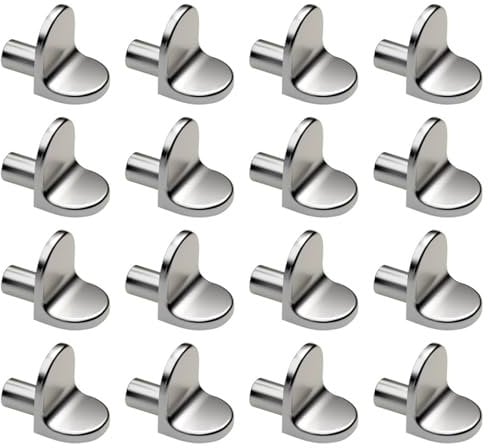 16 Pezzi 5mm reggimensola,metallo supporti per mensole forma di L,reggimensole,per mobili,reggimensola legno,armadi,Vetro supporti