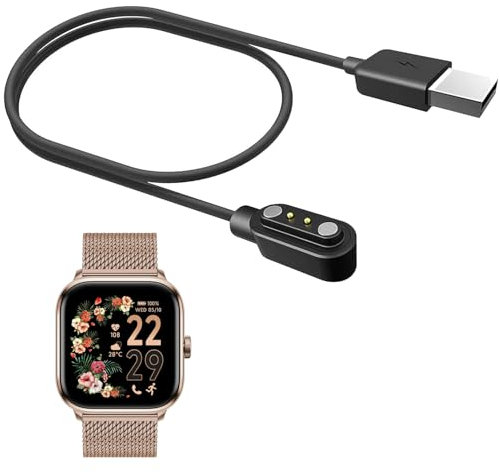DKRCPFNT Compatible Pour Cable USB Compatible Pour Smartwatch Ice-Watch ICE smart 2.0 Montre connectée carrée 1,70 pouces (2 Pack)