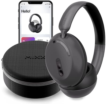Mixx StreamQ D3 ANC Over-Ear Headphones | Active Noise Cancellation, 45 Hours Playtime, Transparent Mode, Quick Charge, Foldable Design