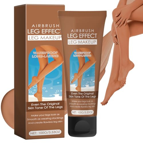 Bein Make Up Wasserfest ohne Übertragung, Body Coverage Perfector für Beine, Wasserfestes Körper Make up, Tattoo Abdecken Make-up Abdeckcreme zum Abdecken von Narben an Beinen und Körper (Bronze)