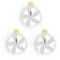 Vent Deflectors | Air Conditioner Accessories | Space-Saving Suction Cup Mount Wind Diverter, 360° Adjustable Direction Baffles for Preventing Condensation