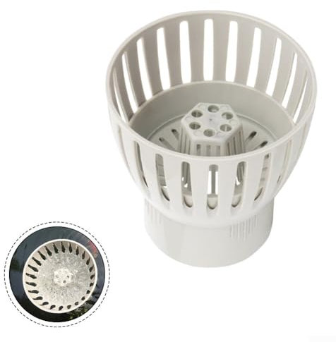Koi Pond Drain Skimmer, Pond Leaf Collection Filter Easy Leaf Collection Water Control For Clears Ponds For Outdoor Water Features(110mm)