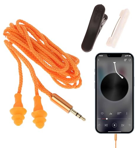 Générique Écouteurs de Protection Auditive | Bouchons d'Oreille Anti-Bruit 100 dB avec Clip - Casque Isolant 100dB avec Clip pour Sport Études Réunions Appels et Musique