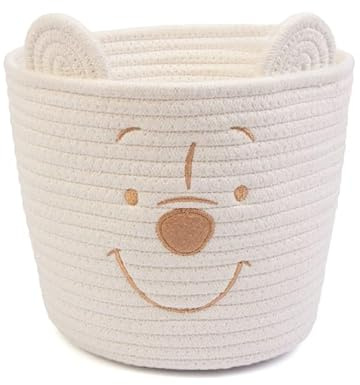 YKM Disney Winnie The Pooh Storage Basket – Soft Fabric Bin for Kids’ Toys & Nursery Essentials