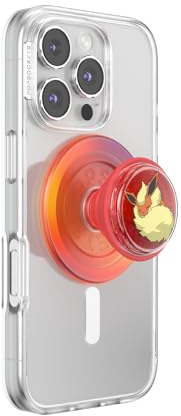 PopSockets Handy-Griff für MagSafe mit Ständer, magnetischem Ständer, austauschbare Oberseite, sicherer Halt für iPhone MagSafe Hüllen, Handy- und Tablet-Griff, Pokemon – Tidepool Squishy Sleepy