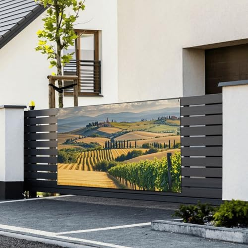 Banner Flaggen Happy Birthday Banner Schild Wandbehang Hintergrund Italien toskanisches Banner Personalisierte Tapisserie Wandkunst Große Banner für Geschäftsereignisse Geburtstag Party Dekoration 180