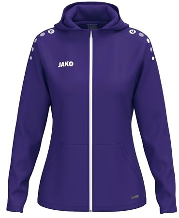 JAKO One Kapuzenjacke – Atmungsaktive Sportjacke für Damen aus 100% Polyester, mit weichem Micro-Fleece, ideal für Sport und Freizeit
