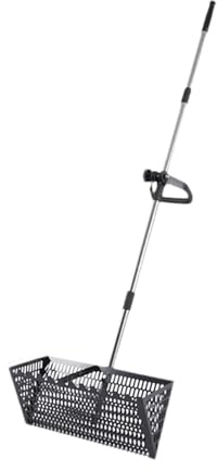 Rastrello per pulci di mare Rastrello for sabbia, setaccio for , comodo manico telescopico di grandi dimensioni, setacciatura multifunzionale, facile pulizia, paletta in acciaio al carbonio