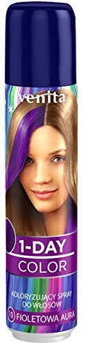 Venita Spray per capelli colorati 1-DAY-COLOR viola (viola) 10 50 ml