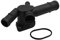 sourcing map Nouveau boîtier thermostat bride liquide refroidissements 06A121133D pour Jetta Golf 1999-2006