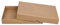 Natürlich verpacken Braune Faltschachtel, 13 x 18 cm, Füllhöhe 25 mm, mit Deckel, Kraftpapier, Kraftkarton, Geschenkschachtel, Fotoschachteln - 10er Pack