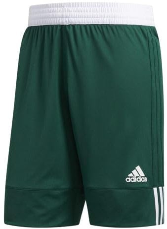 adidas Herren 3G Speed Reversible Shorts, Dark Green/White, XL