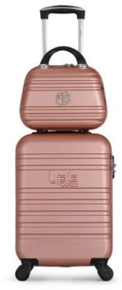 Valise Cabine + Vanity- Les Petites Bombes-6 Couleurs- 36 L (Rose)