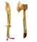 Zhou-long Children's Wooden Axe Wooden Toy Set Handmade Outdoor Game Hemp Rope Bundled with Chinese Tradition