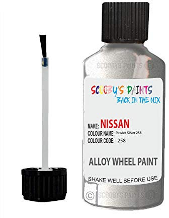 Alloy Wheel Repair Touch up Paint KIT Curbing Scratch CHIP Silver Black Gold (Pewter Silver 258 Nissan)