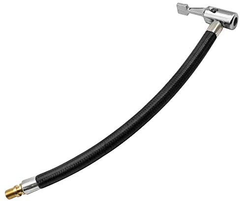 PEAK-EU 24cm Reifenfüller Schlauch Tire Kompressor Schlauch für Motorrad Fahrrad Auto Tire Kompressor Schlauch Tool mit Ventil