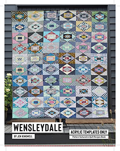 Jen Kingwell Acrylic Template Set - Wensleydale (for use with a Pattern Found in Jen Kingwell's Quilt Recipes Book)