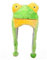JK Home Mignon Bonnet Animal 3 en 1 Chapeau d'hiver Velours Echarpe Gants Cache Cou Oreilles Doux Grenouille